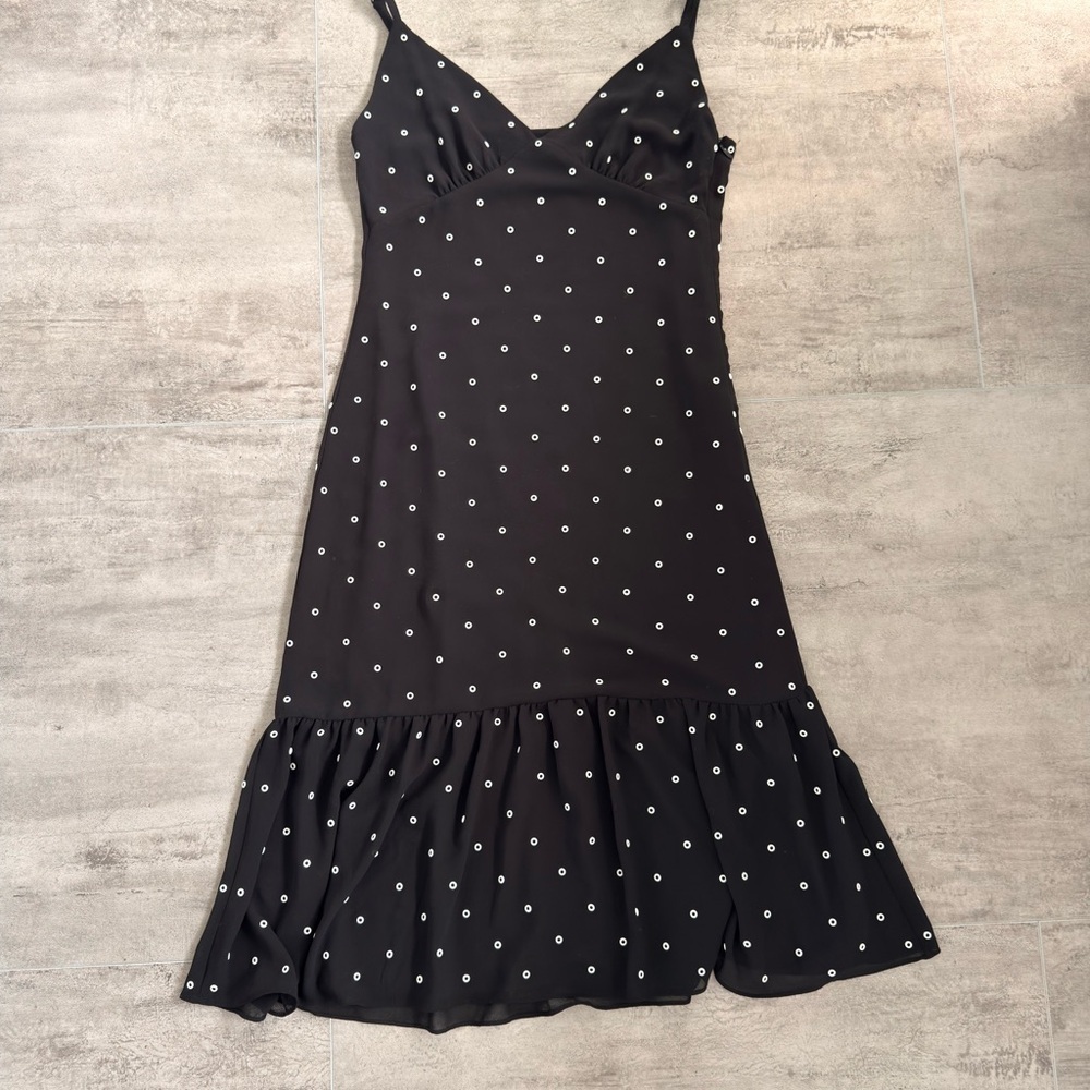 MICHAEL KORS Grommeted Georgette Black Slip Dress Sz XXS - Picture 5 of 13